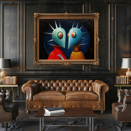 Surreal Alien Sci-Fi Art Poster - Futuristic Sci-Fi Poster