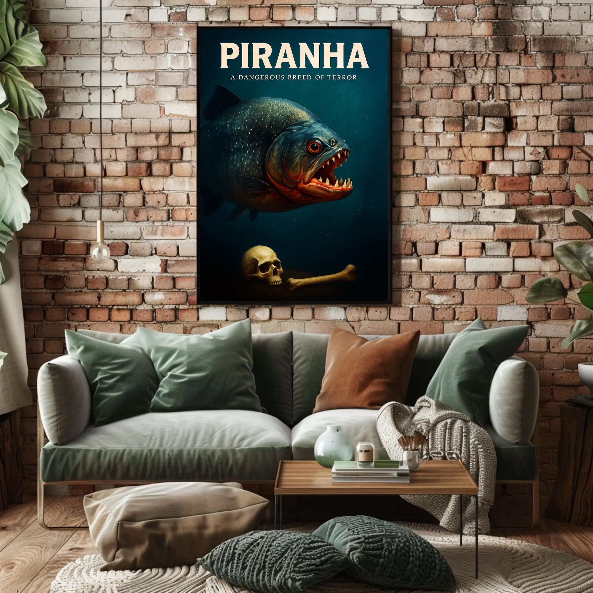 Piranha A Dangerous Breed of Terror Poster PosterGoat