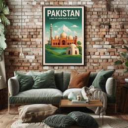 Pakistan Land of Heritage & Beauty Poster PosterGoat