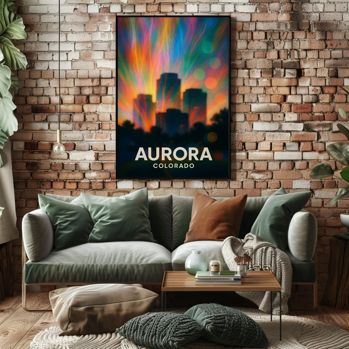 Aurora Colorado Scenic Travel Photography Realism Poster