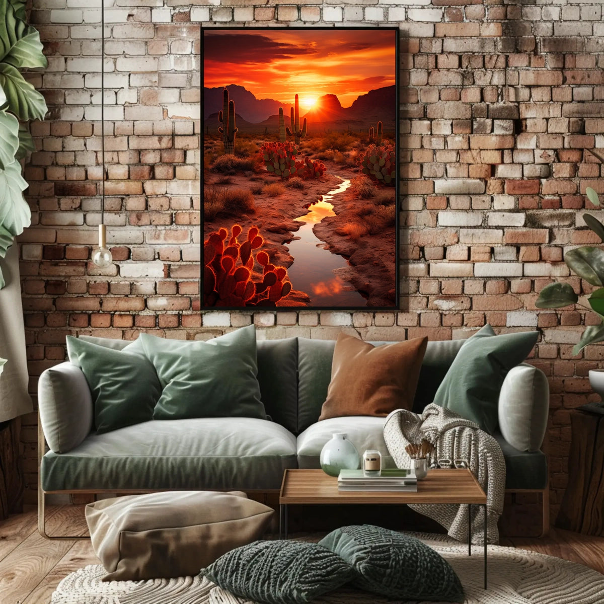 Desert Sunset Serenity Poster