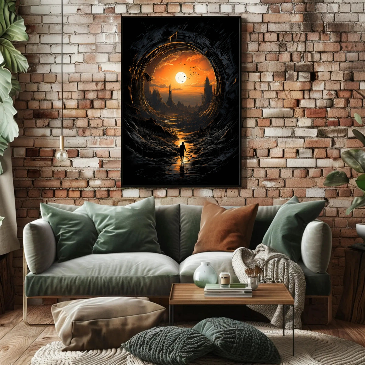 Eerie Journey Surreal Landscape Fantasy or Mythology Poster