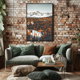 Dolomites Autumn Splendor: Serene Nature National Park Poster