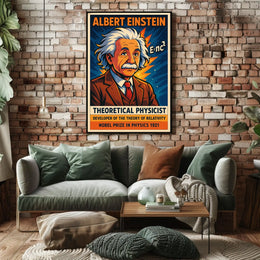 Albert Einstein Theoretical Physicist Poster
