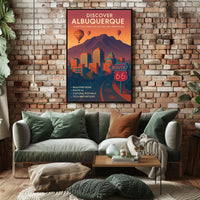 Albuquerque Cultural Hub Culture Innovation Hot Air Balloons Poster