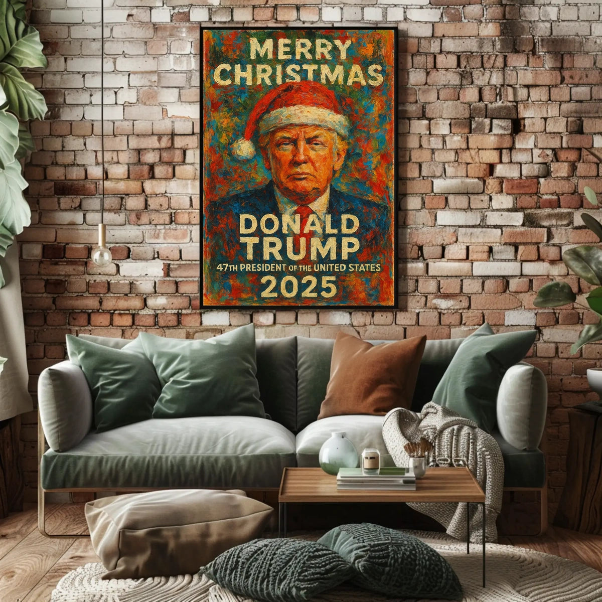 Donald Trump Festive Christmas Presidential Poster