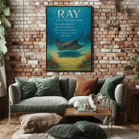 Ray Salt Water Fish Poster