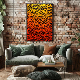 Vibrant Dots Abstract Poster Wall Art Print