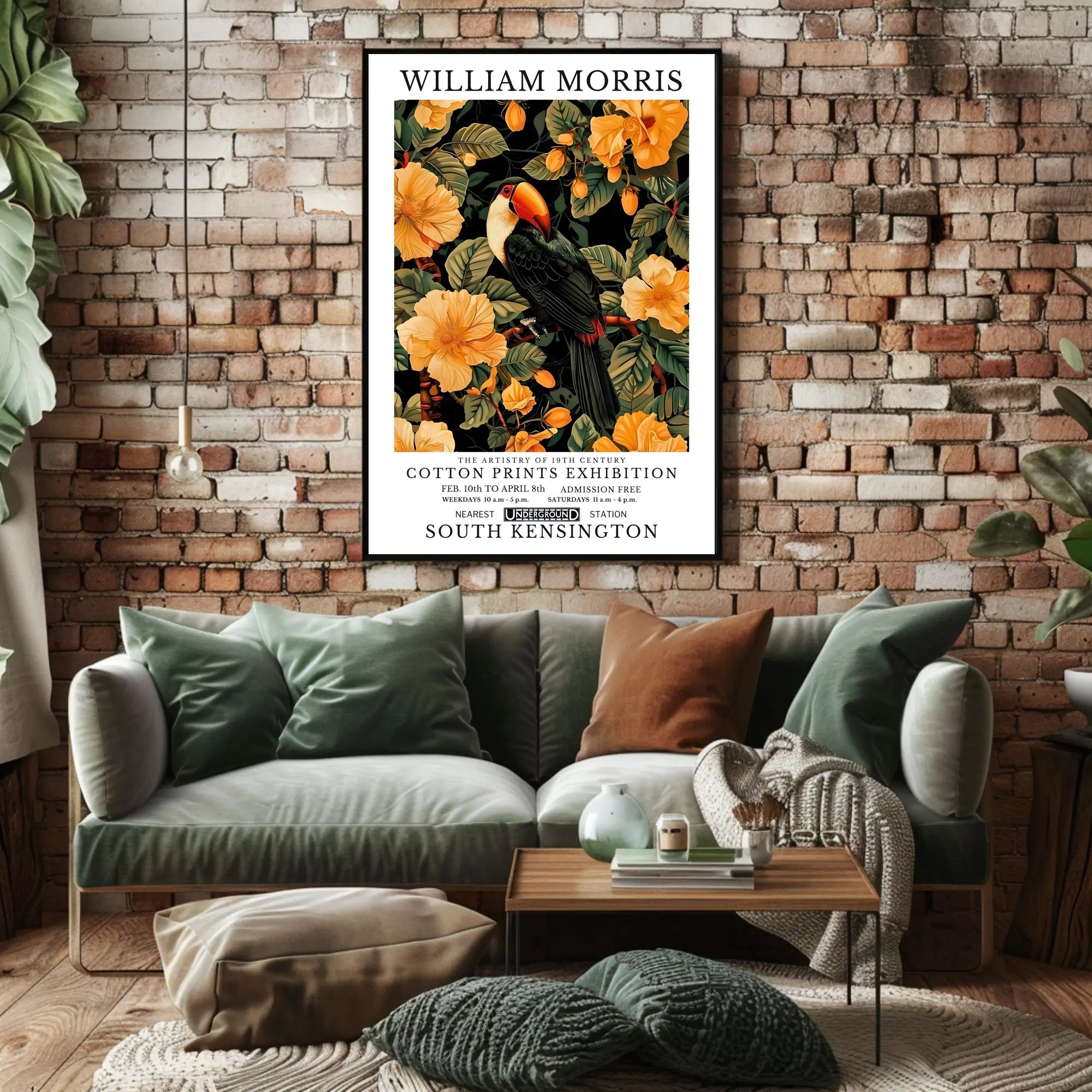 William Morris Exhibition Classic Artistry Poster