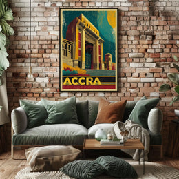 Accra Architectural Poster