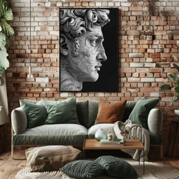 Abstract Marble Portrait Abstract Poster