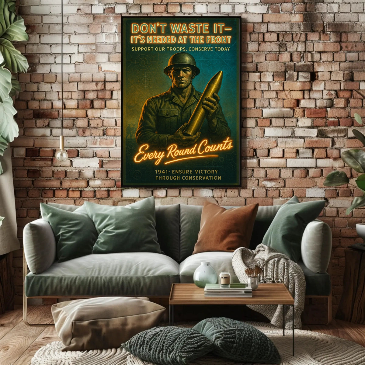 Every Round Counts 1941 Conservation Poster