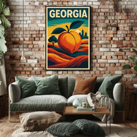 Georgia The Peach State Poster