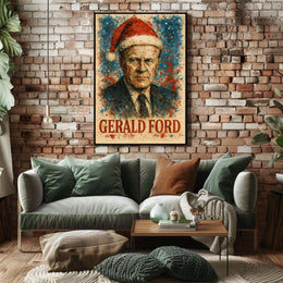Gerald Ford 38th President of the United States Christmas SeriesPoster