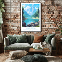Serene Beauty of Lake Jasna Poster