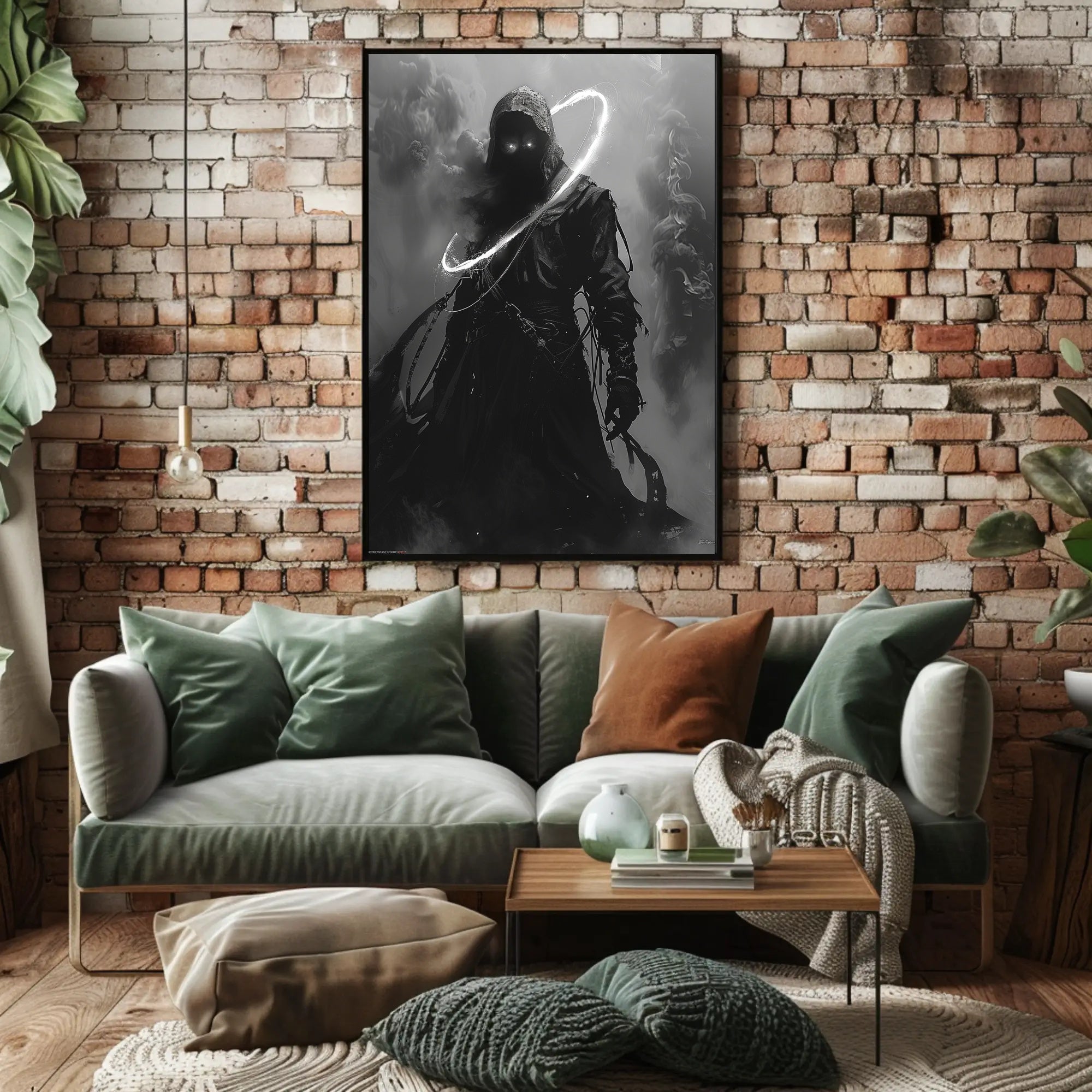 The Enigmatic Shadow Art Print Poster for Home Decor and Wanderlust Enthusiasts PosterGoat