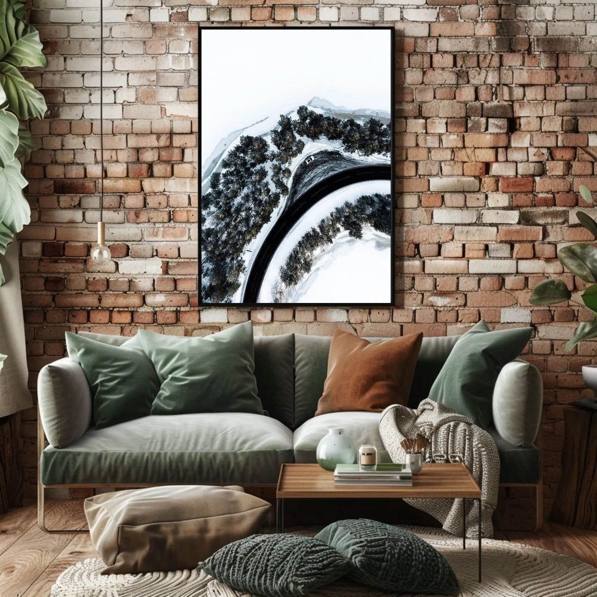 Winter Roadscape Poster