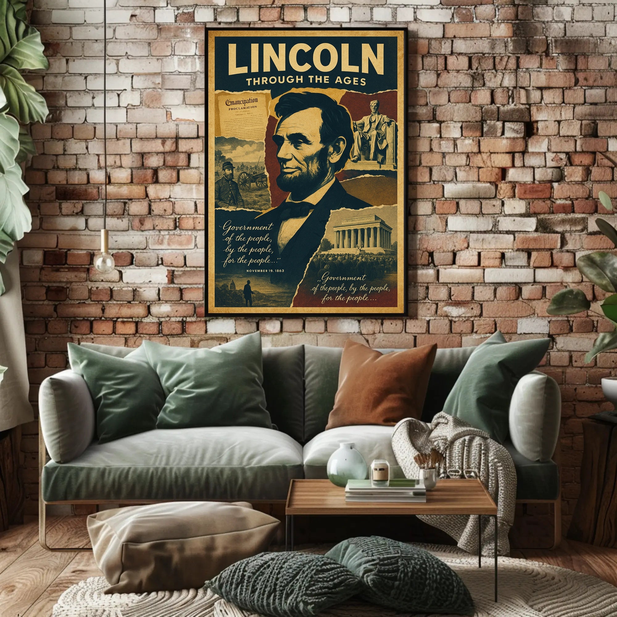 Abraham Lincoln Through the Ages Poster PosterGoat