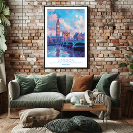 London Skyline Art Poster