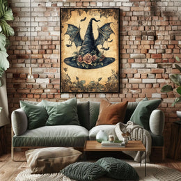 Whimsical Witch Hat Fantasy Design Cultural Poster