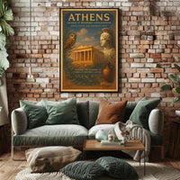 Athens Vintage Artwork Cultural or Heritage Poster