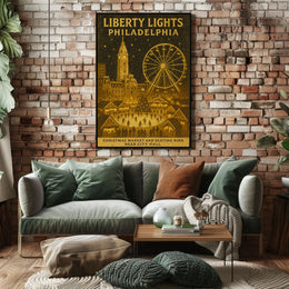 Liberty Lights Philadelphia Christmas Poster