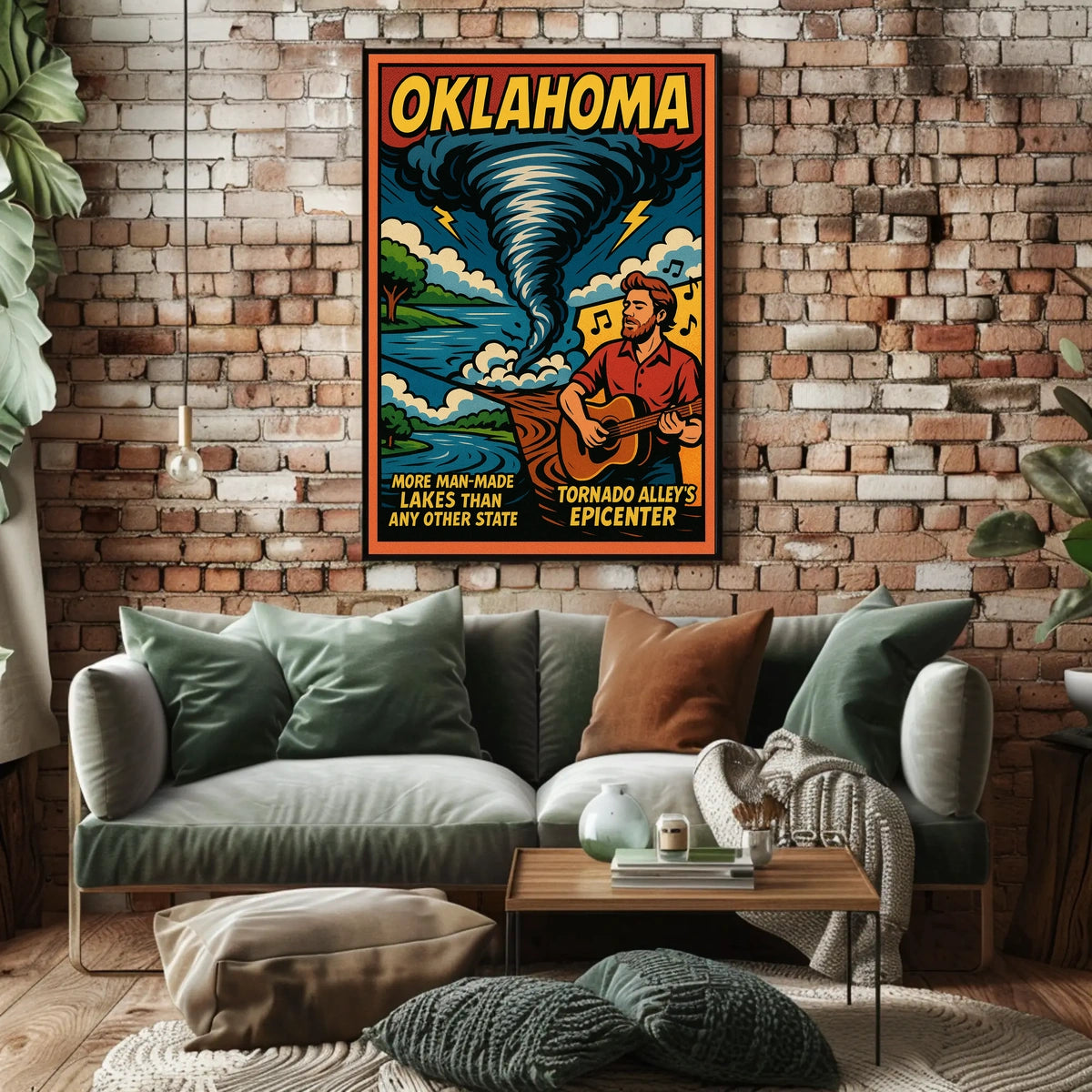 Oklahoma Tornado AlleyS Epicenter Poster