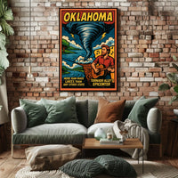 Oklahoma Tornado AlleyS Epicenter Poster