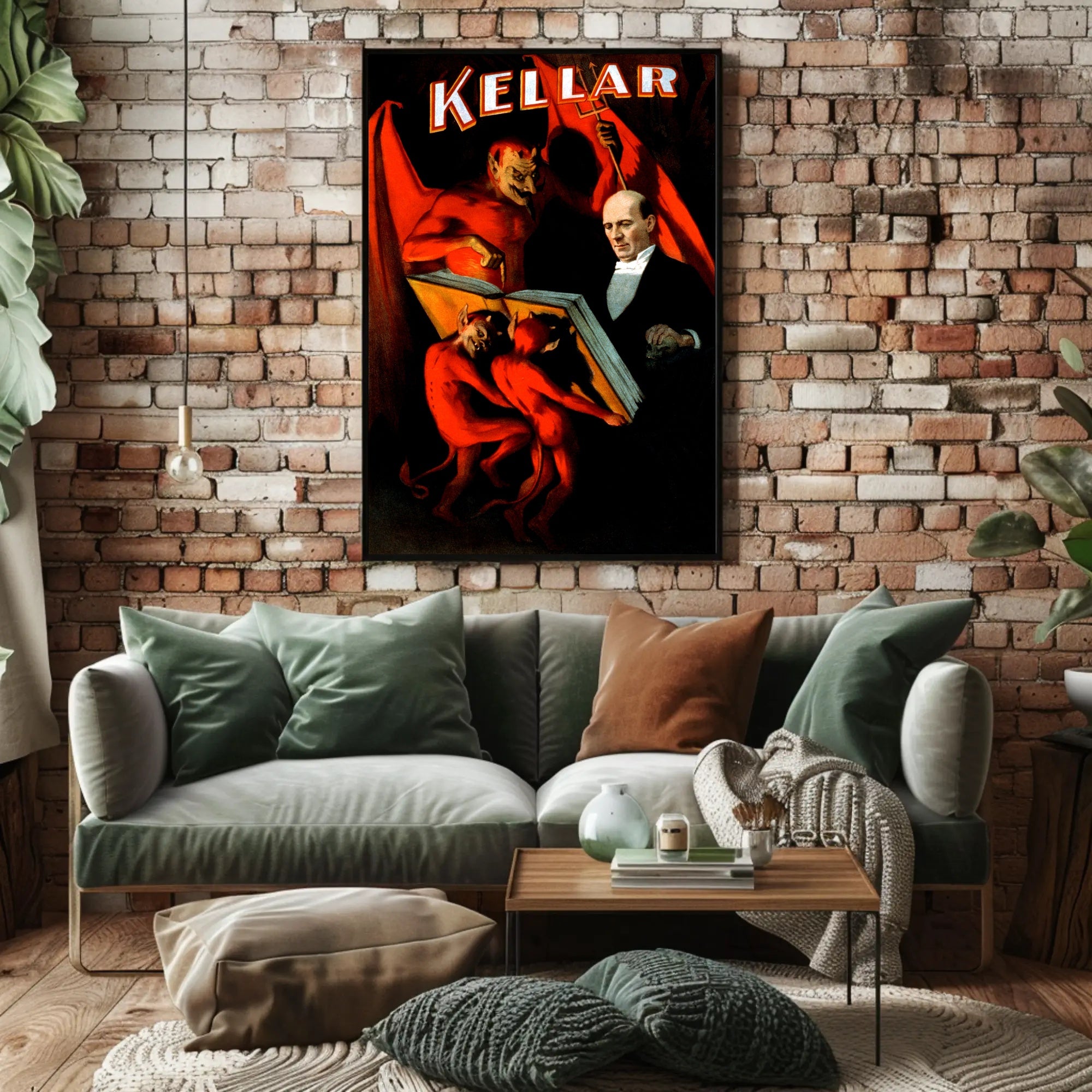 Kellar Magic Show Vintage Theatrical Poster