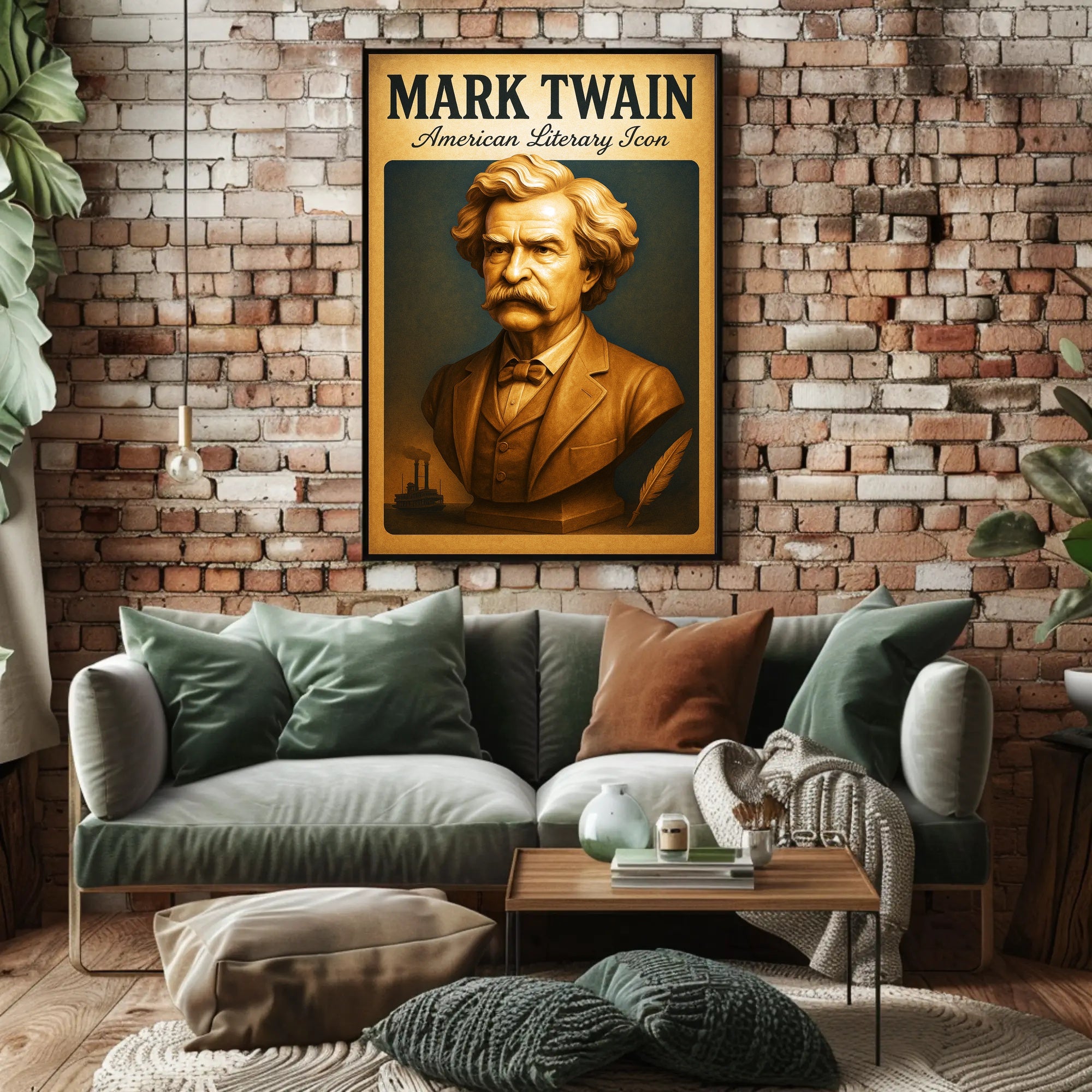 Mark Twain American Literary Icon Poster PosterGoat