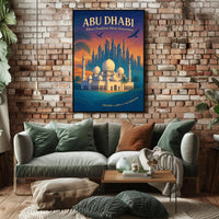 Abu Dhabi Harmony: A Cultural and Heritage Poster