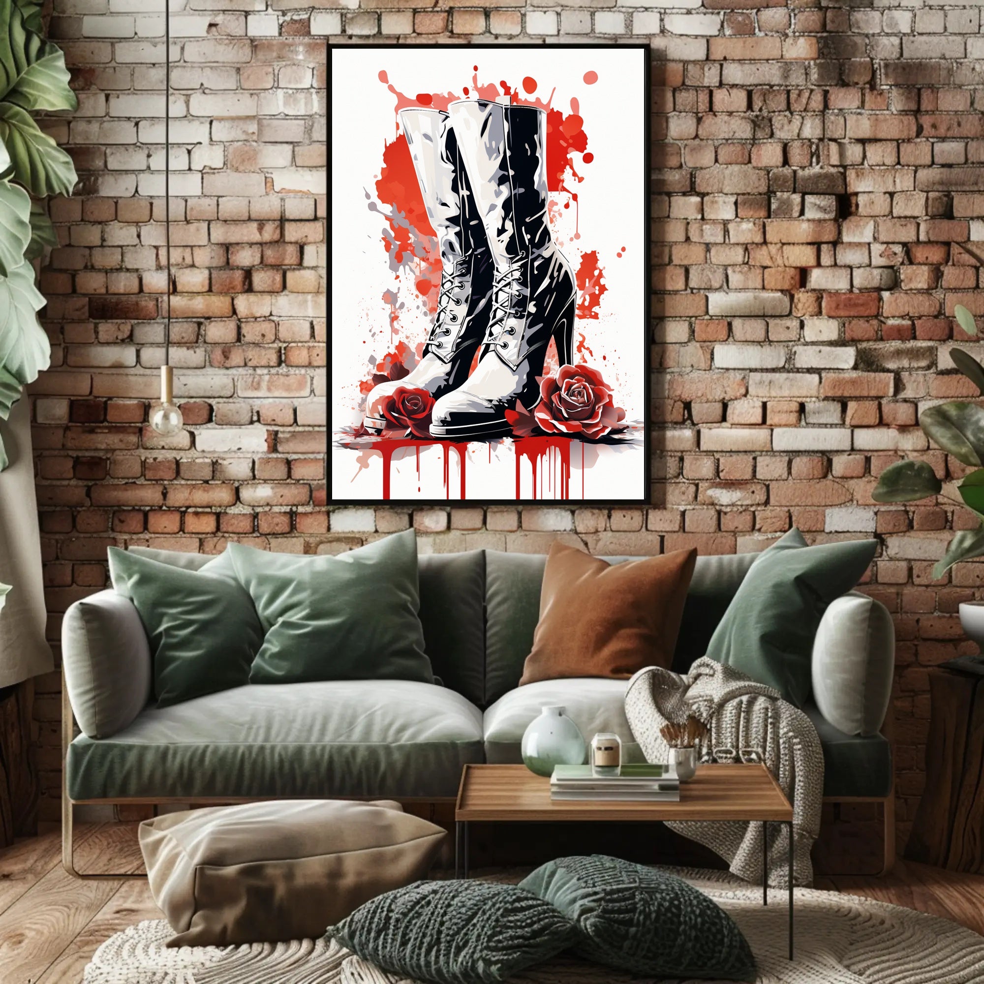 Boots And Roses Poster