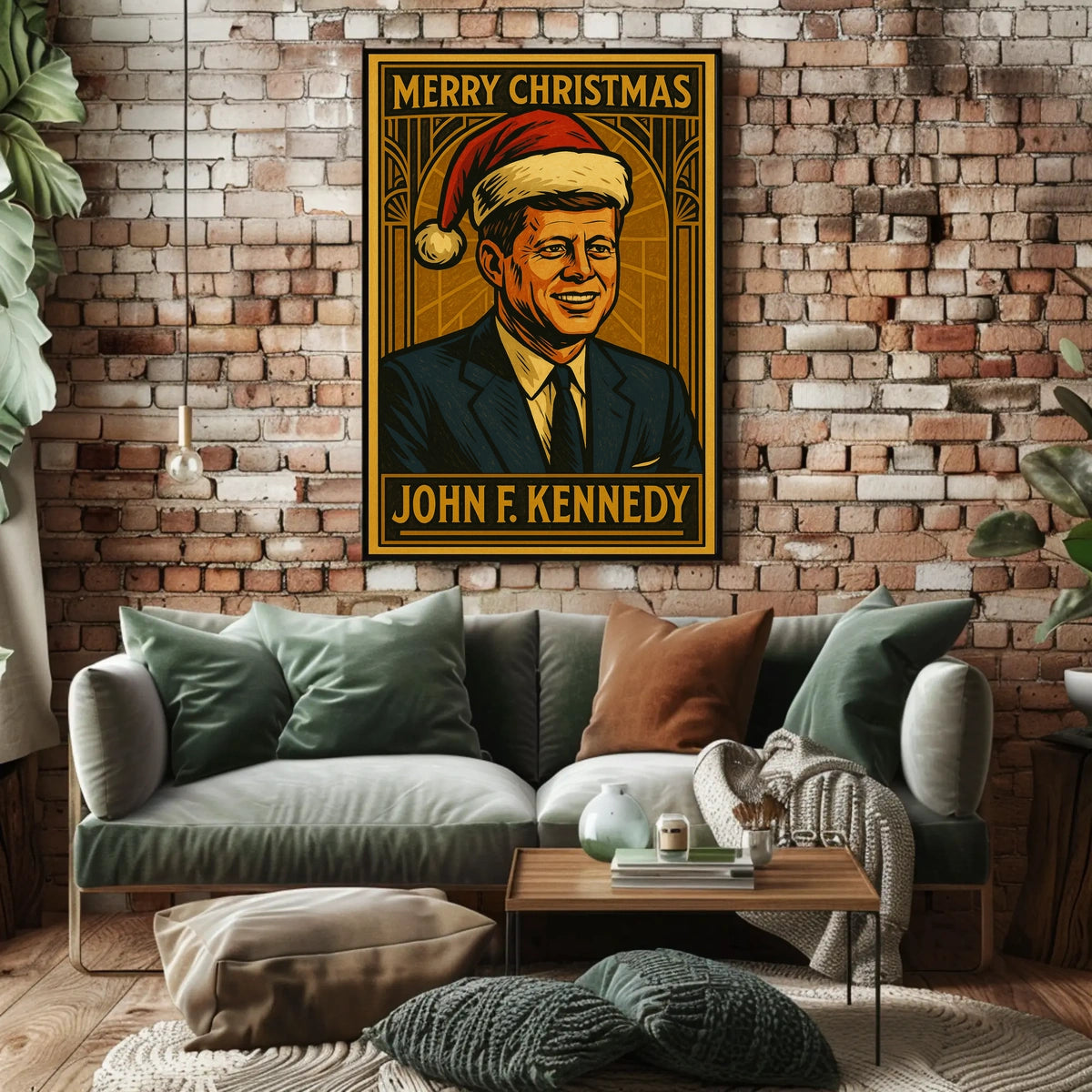 John F. Kennedy Merry Christmas Poster