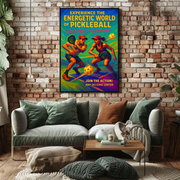 Experience the Energetic World of Pickleball Poster