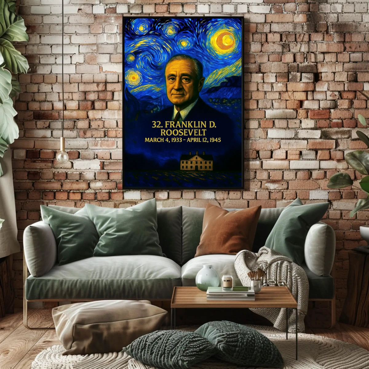 Franklin D. Roosevelt 32nd President of the United States Presidential Masterpiece Series Poster