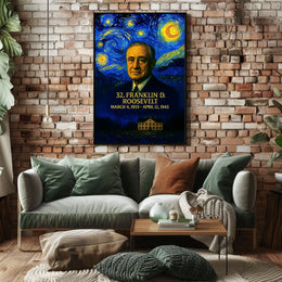 Franklin D. Roosevelt 32nd President of the United States Presidential Masterpiece Series Poster