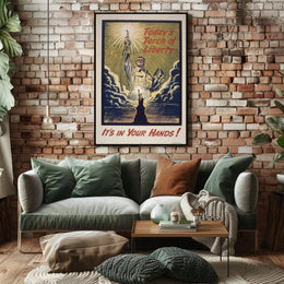 Liberty and Modernity: A Patriotic Propaganda Poster