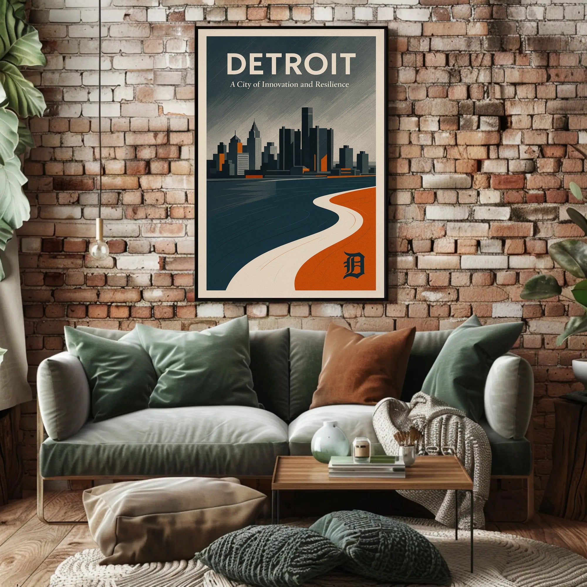 Detroit Innovation and Resilience Poster PosterGoat