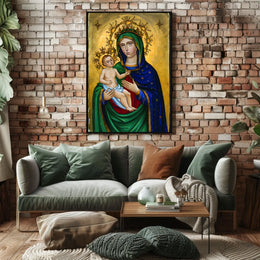 Christian Art  Virgin Mary Poster