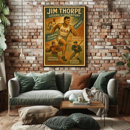 Jim Thorpe Legendary Athlete Poster