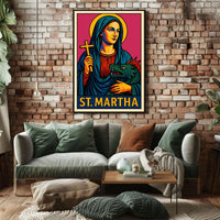 St. Martha Iconic Representation Poster