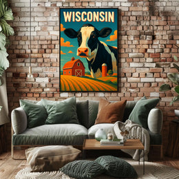 Wisconsin Countryside Charm Poster