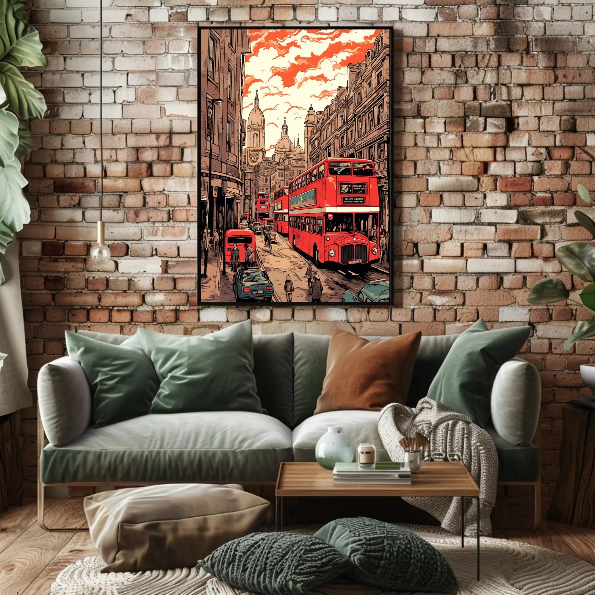London Street Scene Poster