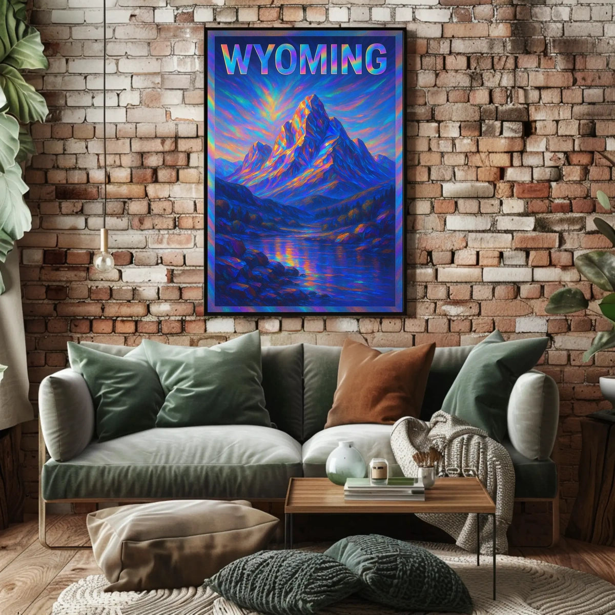 Wyoming Mountain Landscape Poster