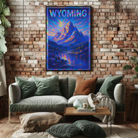 Wyoming Mountain Landscape Poster