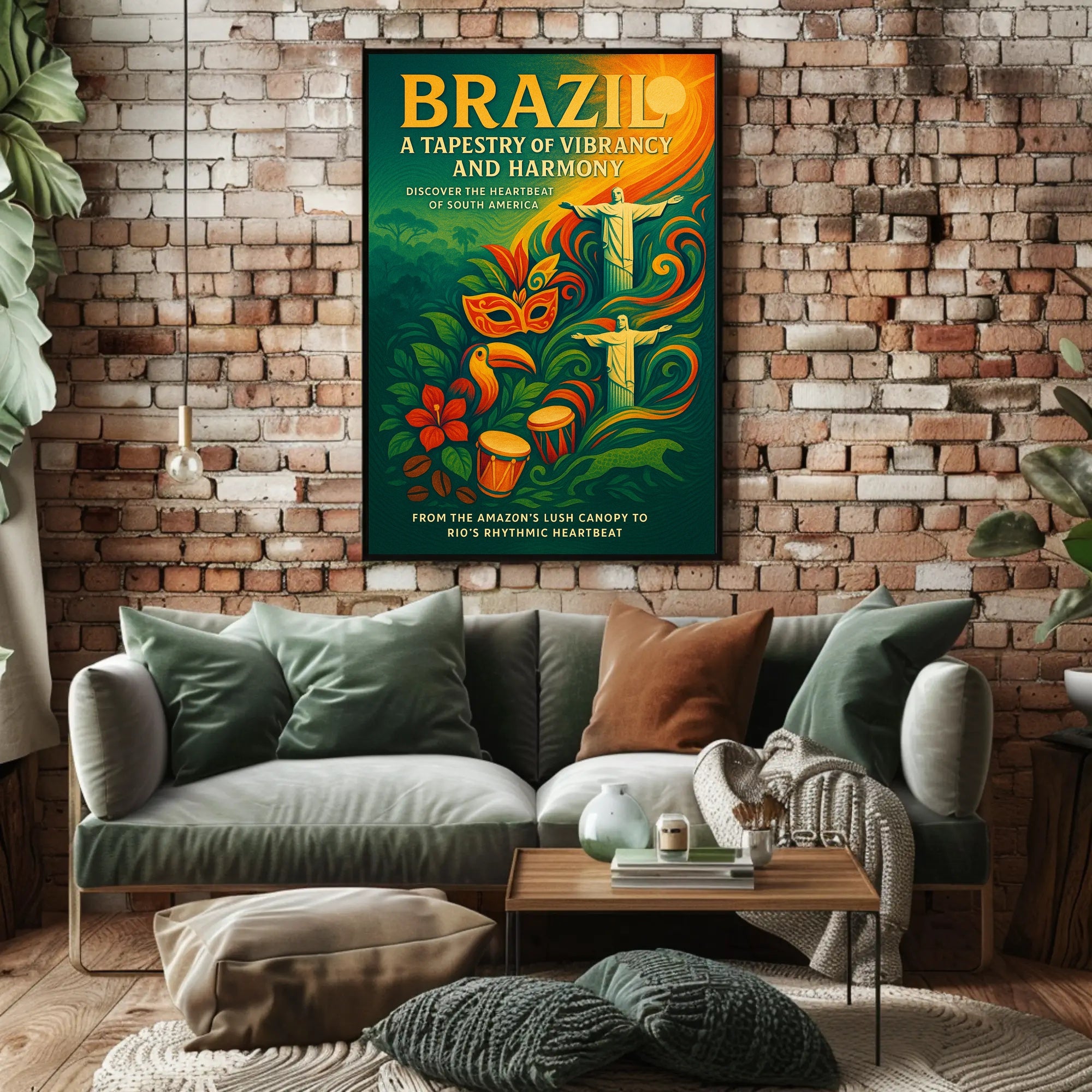 Brazil A Tapestry of Vibrancy and Harmony Poster