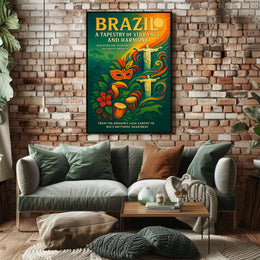 Brazil A Tapestry of Vibrancy and Harmony Poster