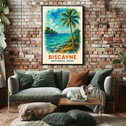 Biscayne National Park Tropical Paradise Watercolor Poster