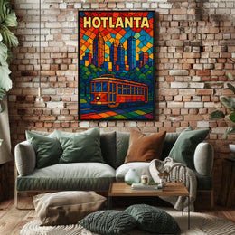 Hotlanta Skyline Poster