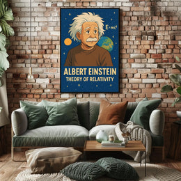 Albert Einstein Theory Of Relativity Poster